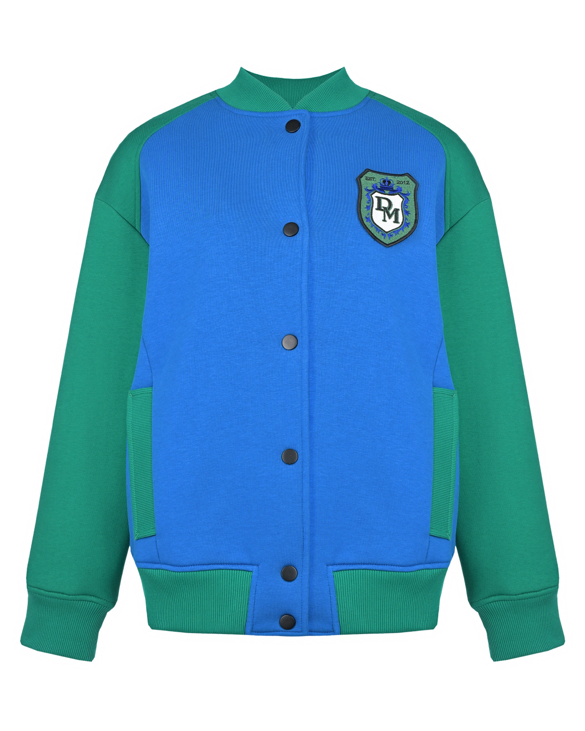Сине-зеленая куртка-бомбер Dan Maralex, размер 42, цвет синий - фото 1
