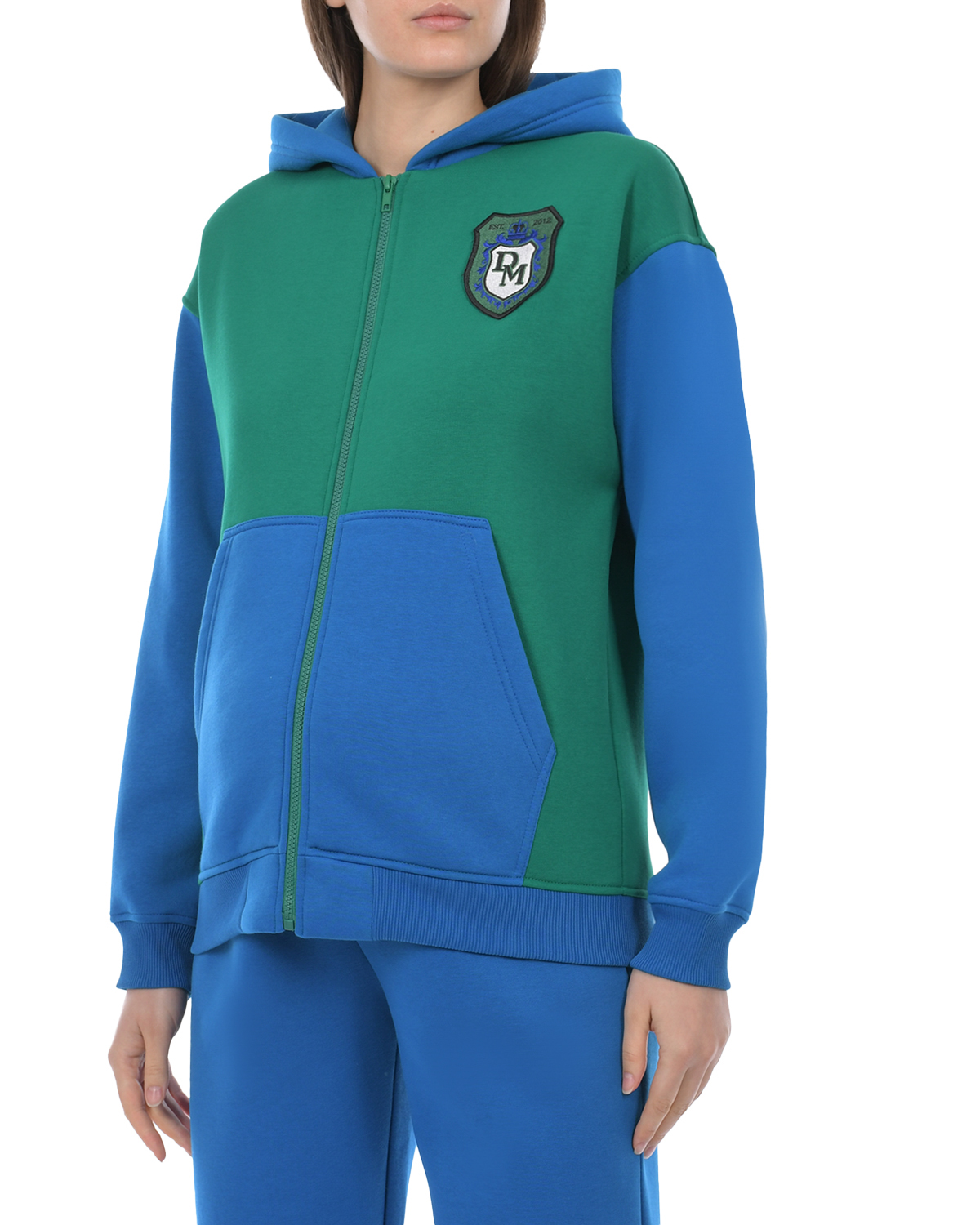Спортивная куртка в стиле color block Dan Maralex, размер 42, цвет мультиколор - фото 6