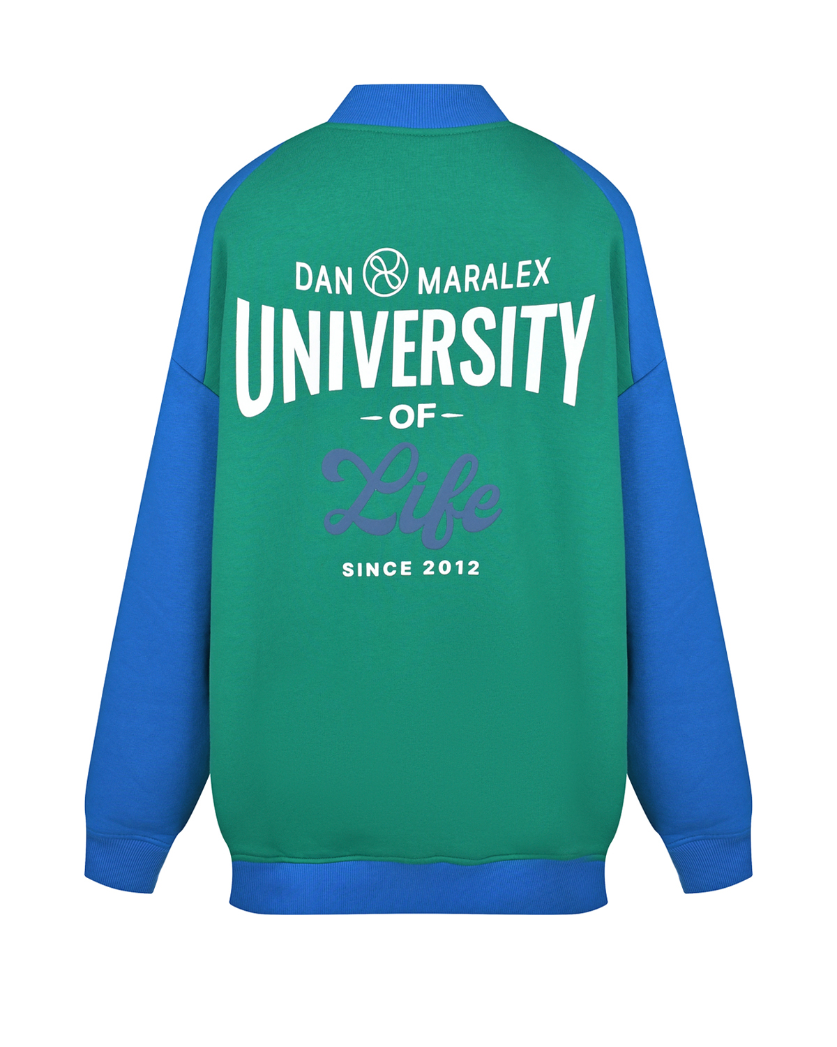 Сине-зеленая куртка-бомбер Dan Maralex, размер 42, цвет мультиколор - фото 5