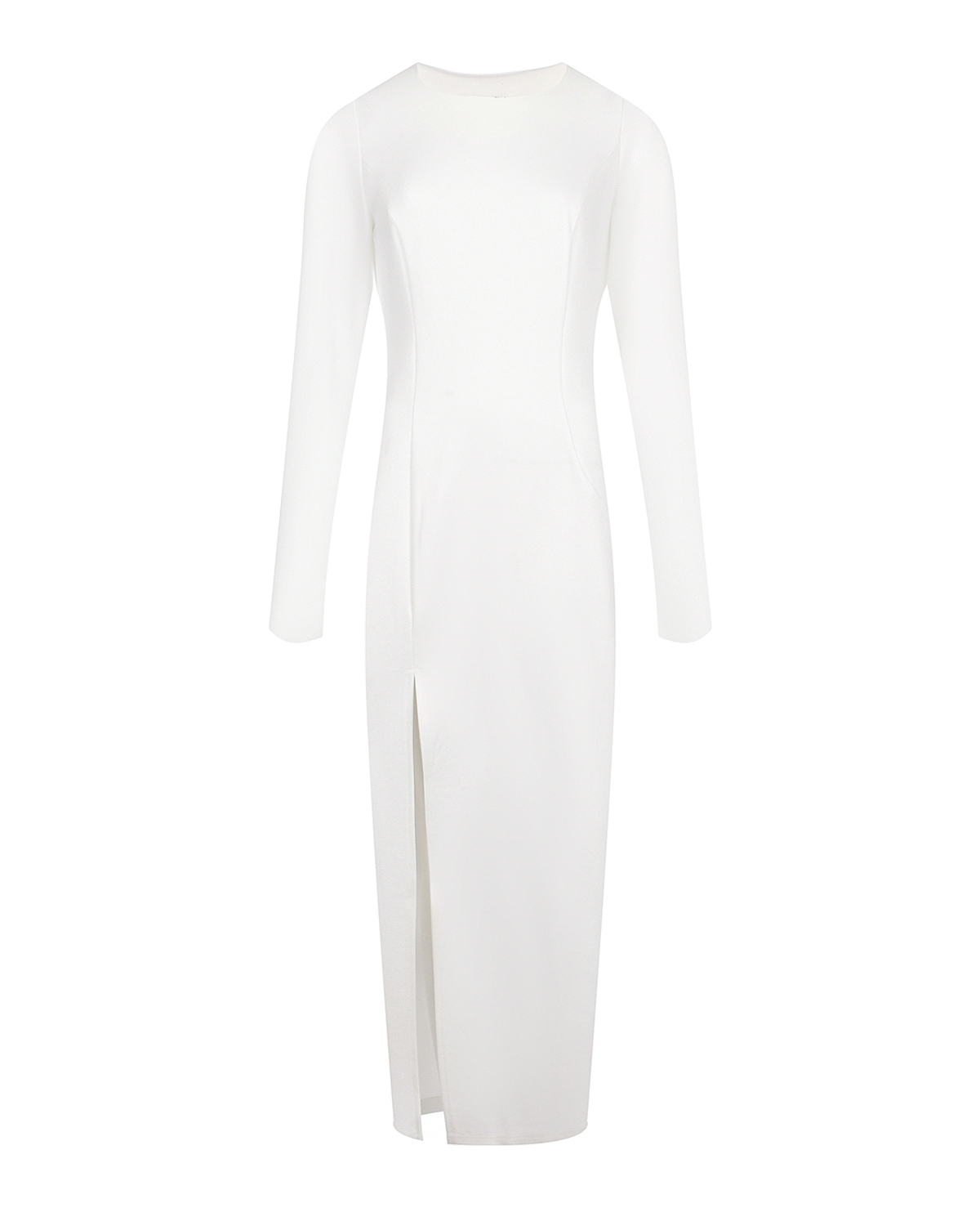Белое платье с разрезом Dan Maralex