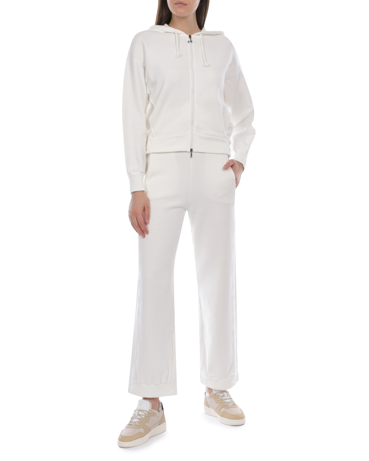 Белые спортивные брюки Deha, размер 42, цвет белый - фото 2