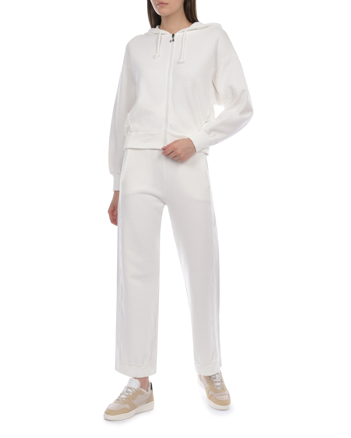 Белые спортивные брюки Deha, размер 42, цвет белый - фото 3