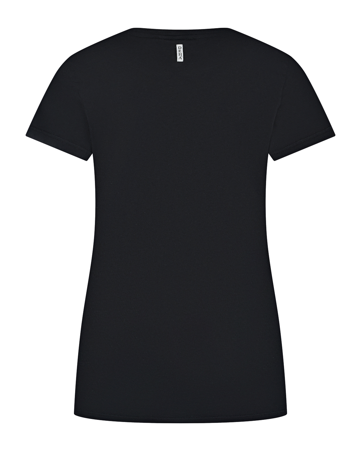 Базовая черная футболка Deha, размер 40, цвет черный - фото 5
