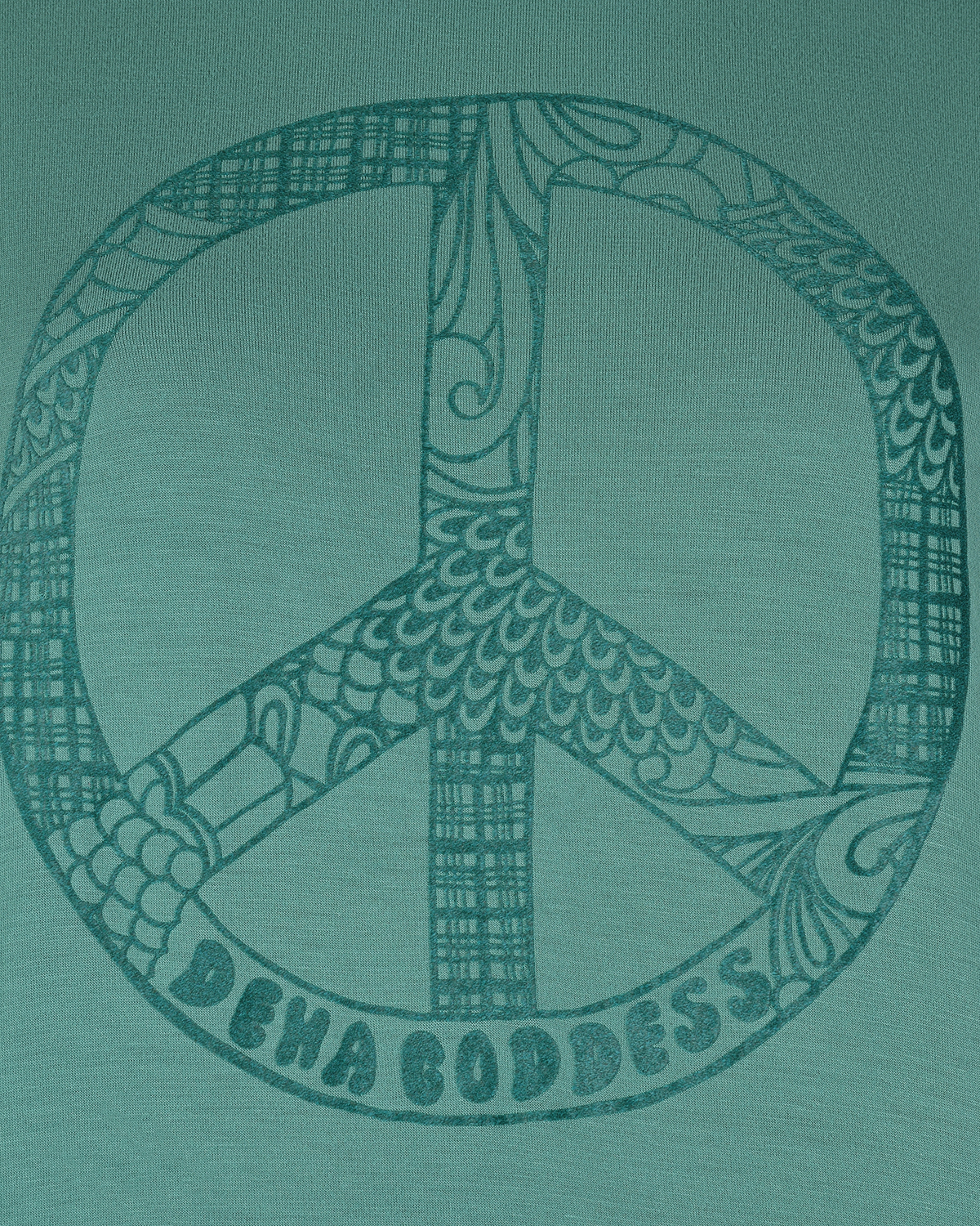 Зеленая футболка с принтом "Pacific" Deha, размер 40, цвет зеленый - фото 8