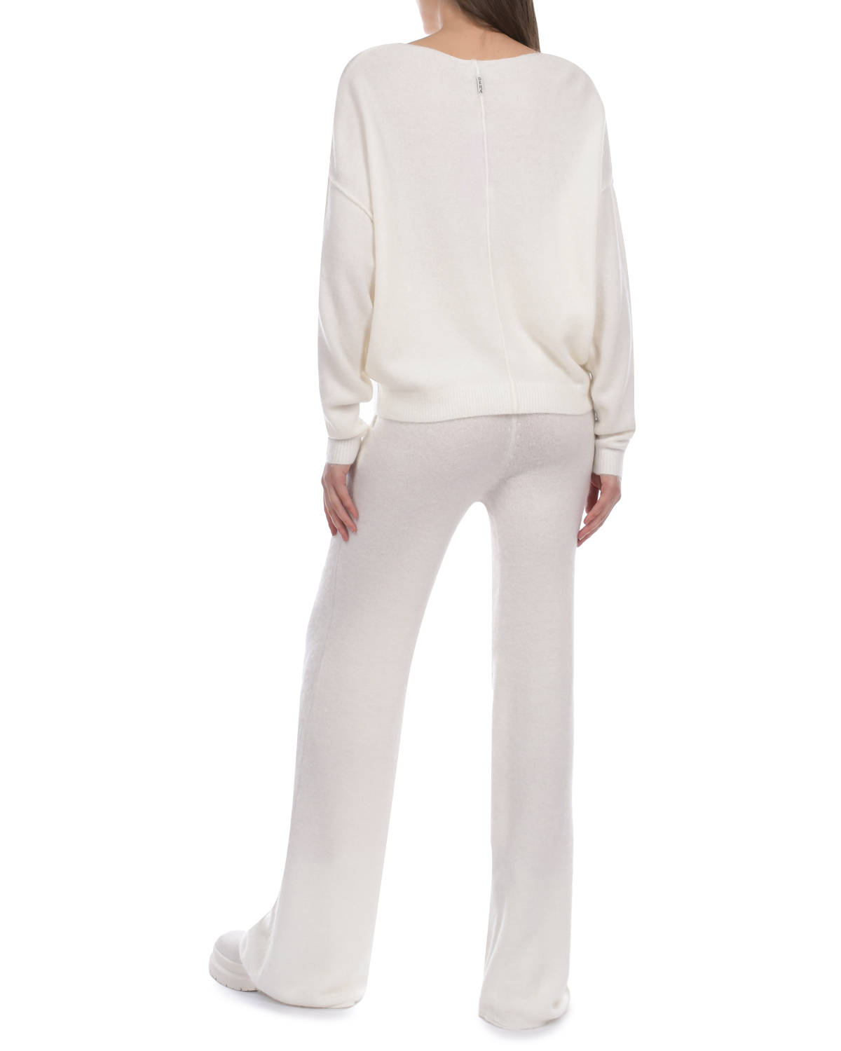 Белые трикотажные брюки Deha, размер 38, цвет белый - фото 3