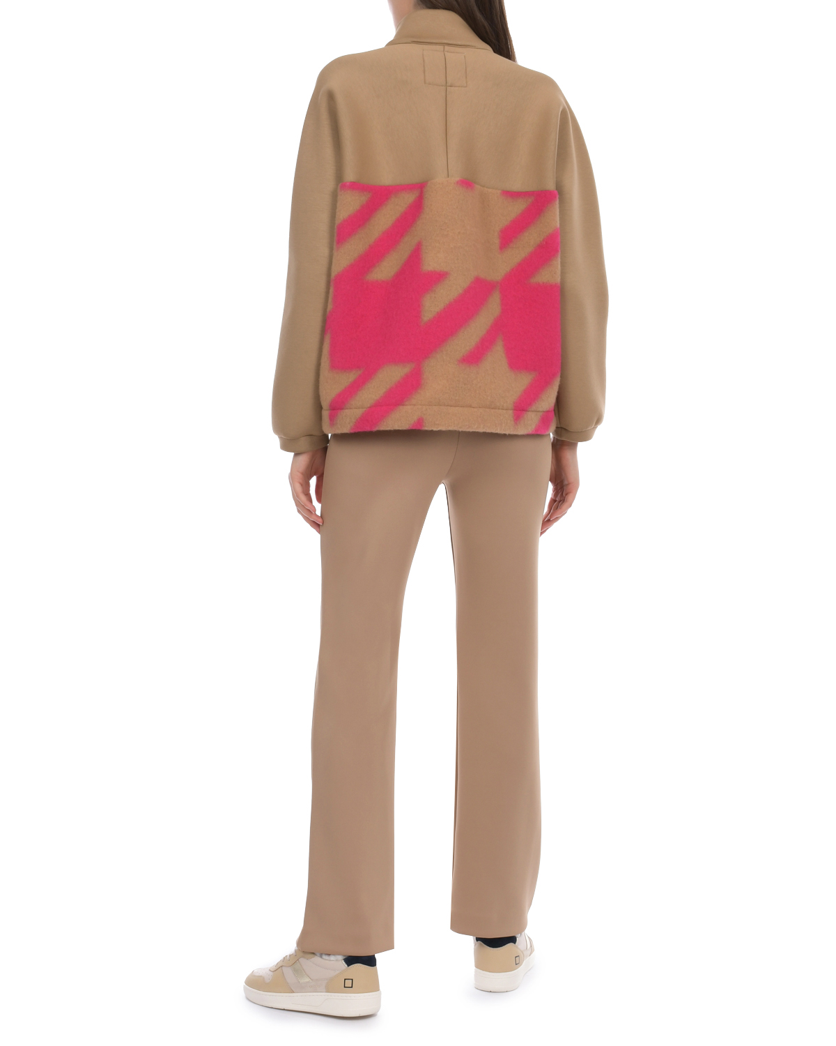 Бежевые прямые брюки Deha, размер 38, цвет бежевый - фото 4