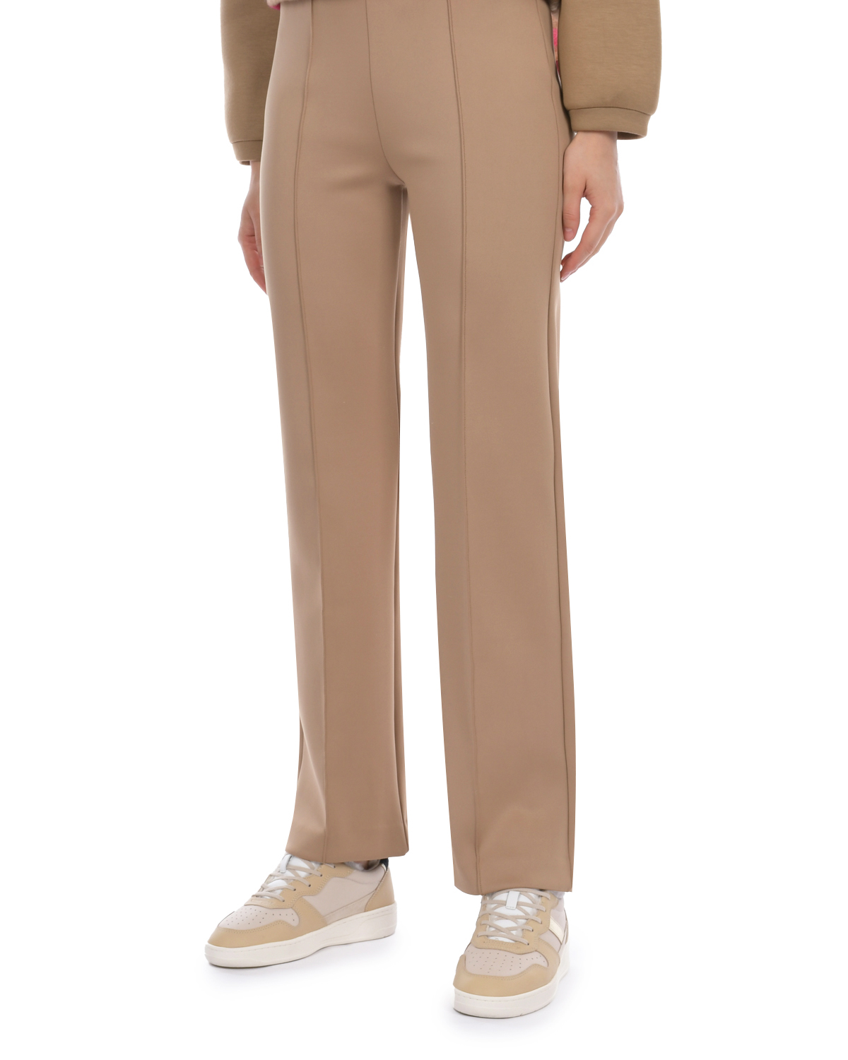 Бежевые прямые брюки Deha, размер 38, цвет бежевый - фото 7