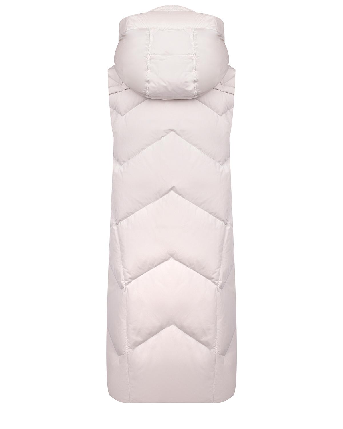 Жилет-пуховик молочного цвета Diego M, размер 44 - фото 4