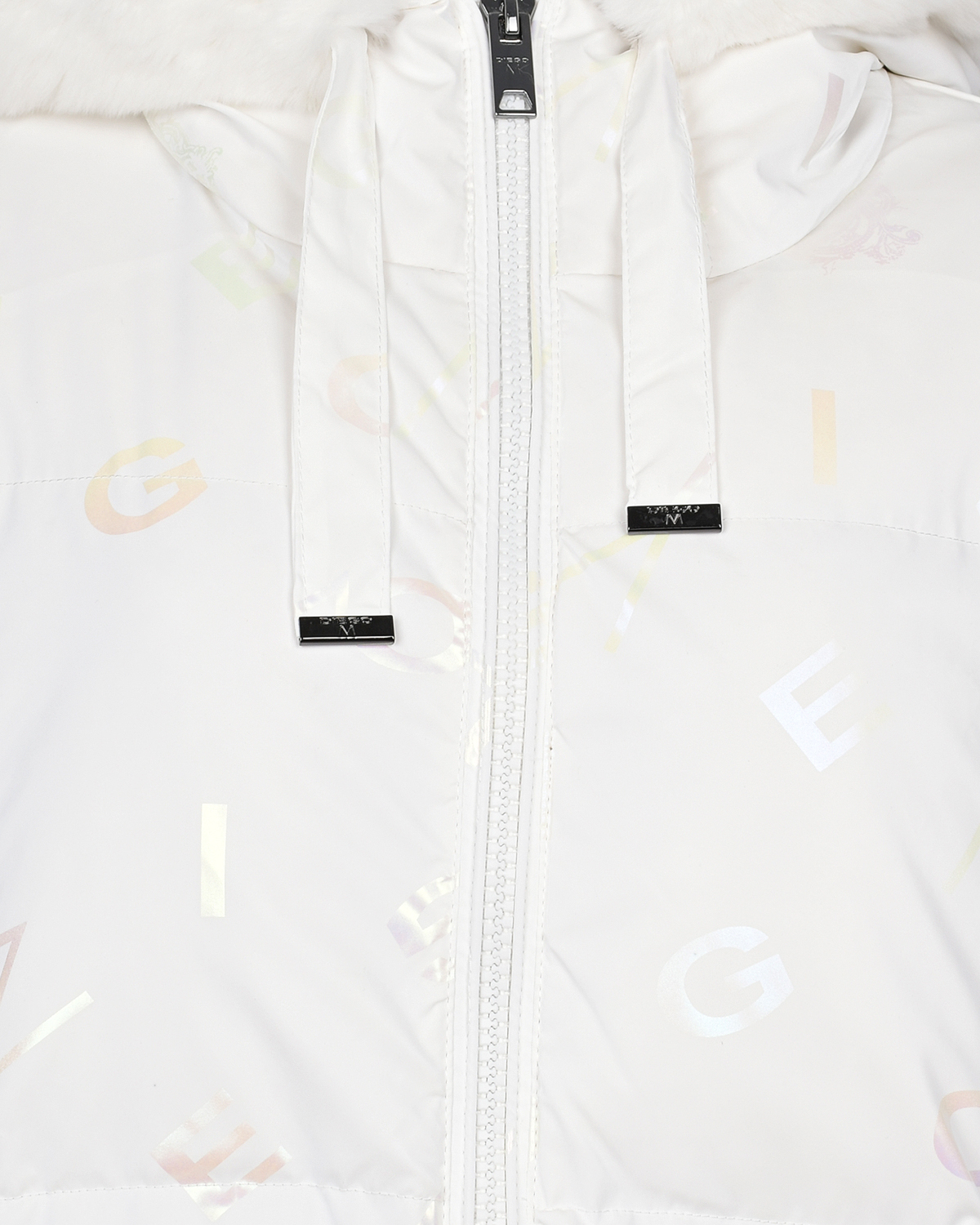 Белая куртка с меховой отделкой на капюшоне Diego M, размер 42, цвет белый - фото 9