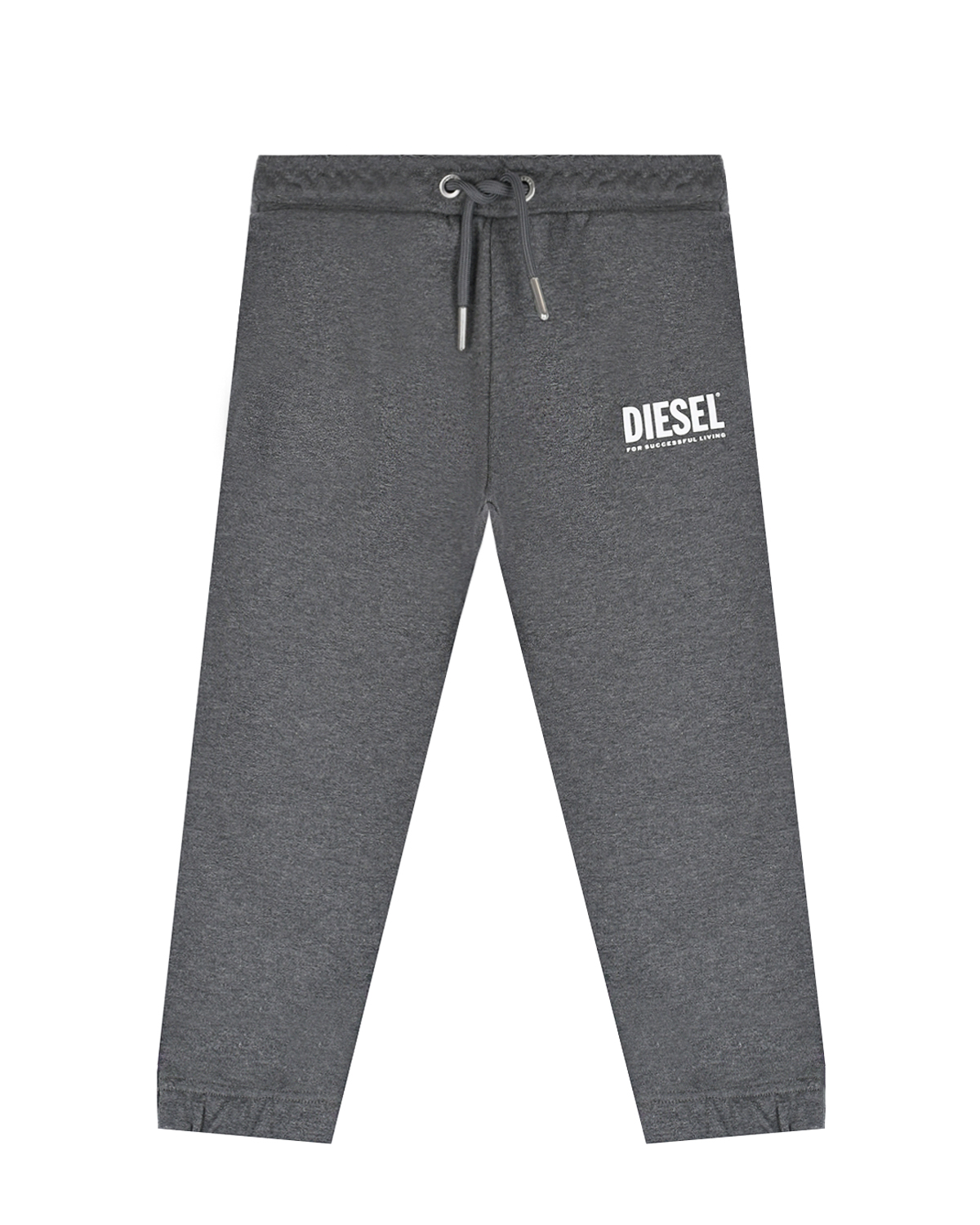 Серые спортивные брюки с поясом на кулиске Diesel детские, размер 104, цвет серый - фото 1