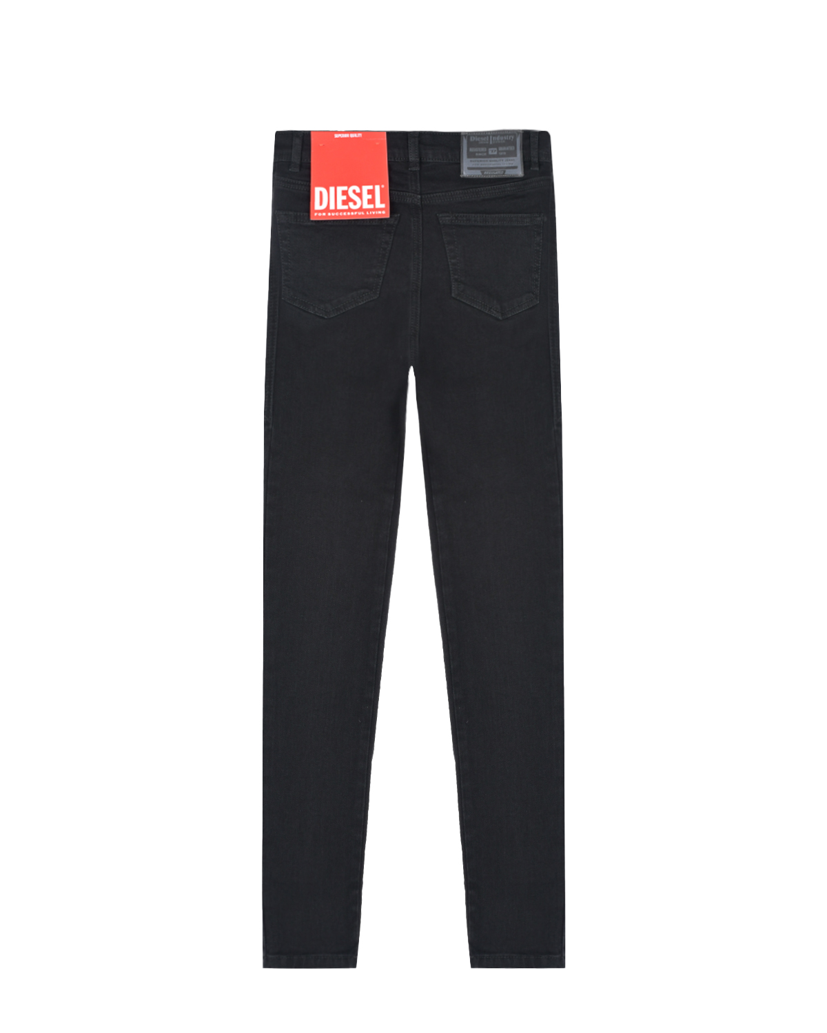 Зауженные черные джинсы Diesel детские, размер 104, цвет черный - фото 2