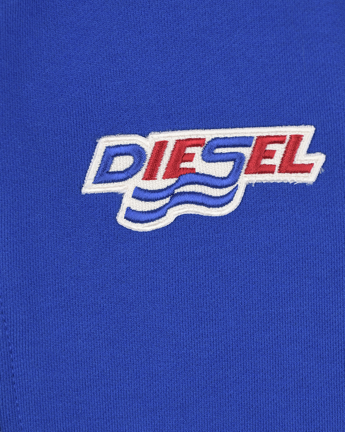 Синяя спортивная куртка с капюшоном Diesel детская, размер 104, цвет синий - фото 3