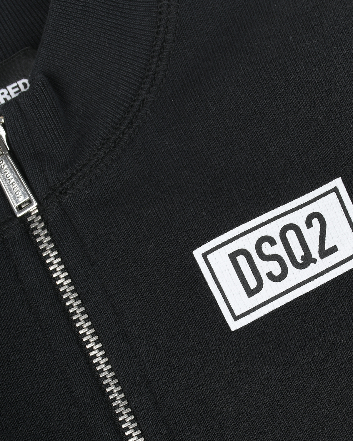 Черная спортивная куртка с лого Dsquared2 детская, размер 98, цвет черный - фото 3