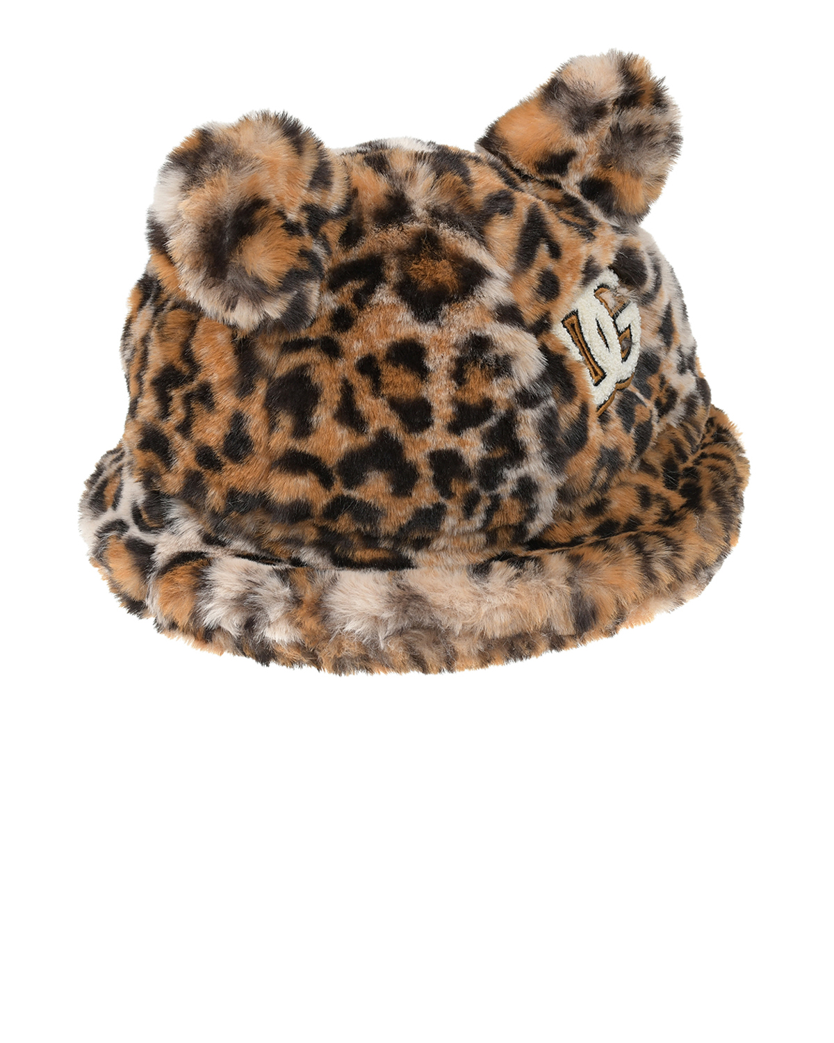 Леопардовая шляпа из эко-меха Dolce&Gabbana детская