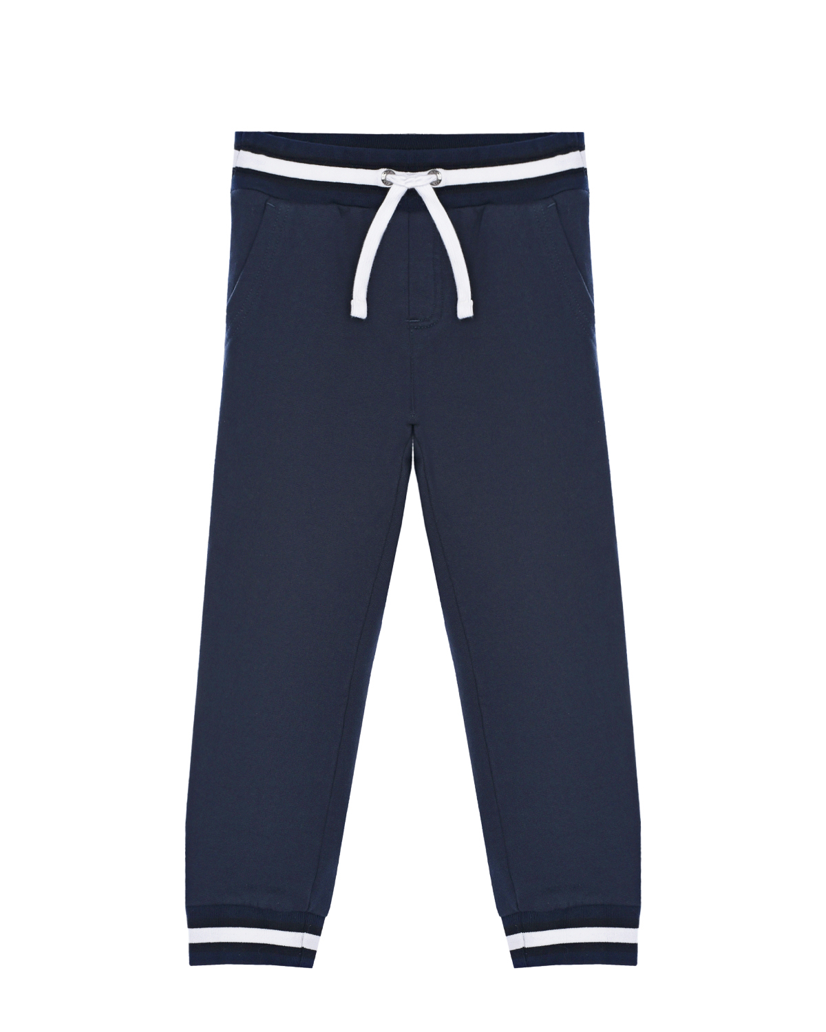 Темно-синие спортивные брюки Dolce&Gabbana детское, размер 116, цвет нет цвета - фото 1