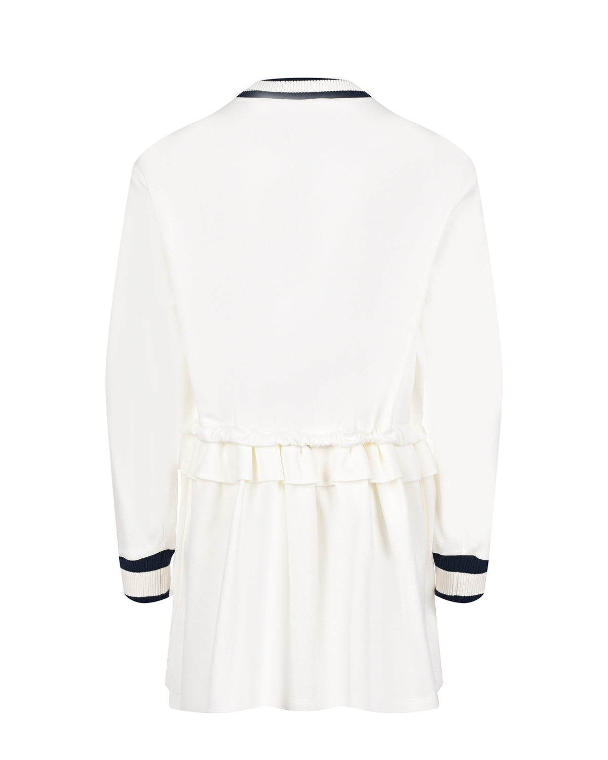 Белое платье с синей отделкой Dolce&Gabbana детское, размер 98, цвет белый - фото 2