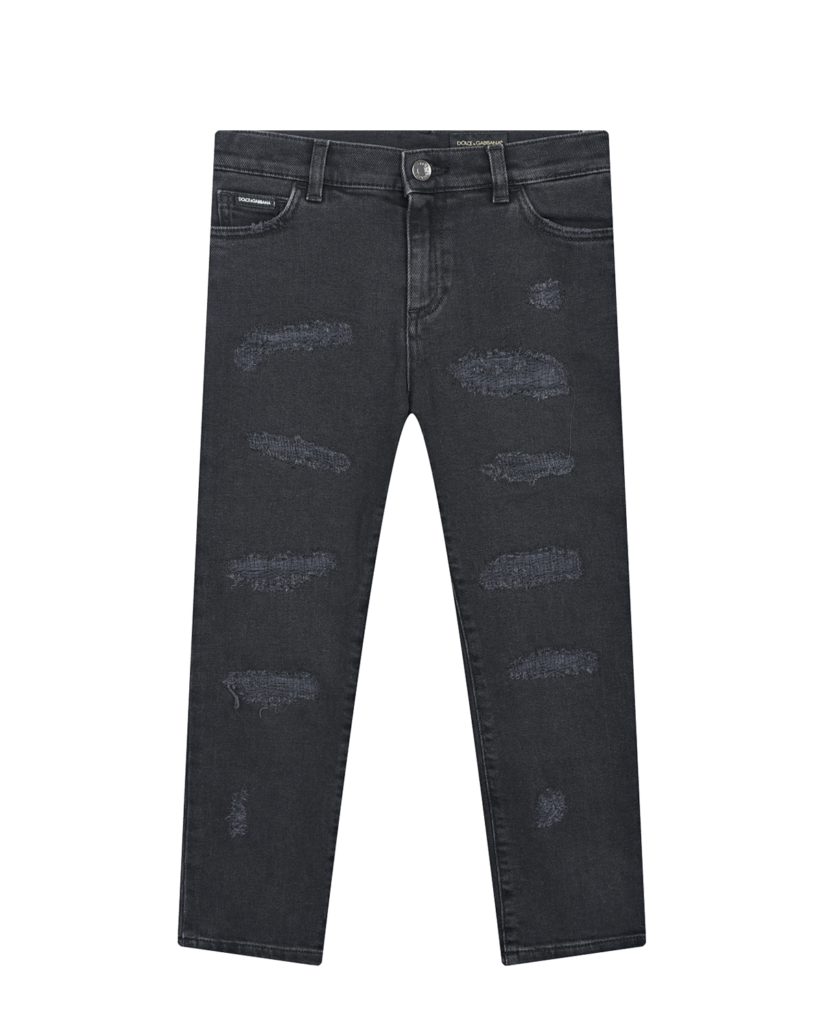 Черные джинсы с разрезами Dolce&Gabbana детские