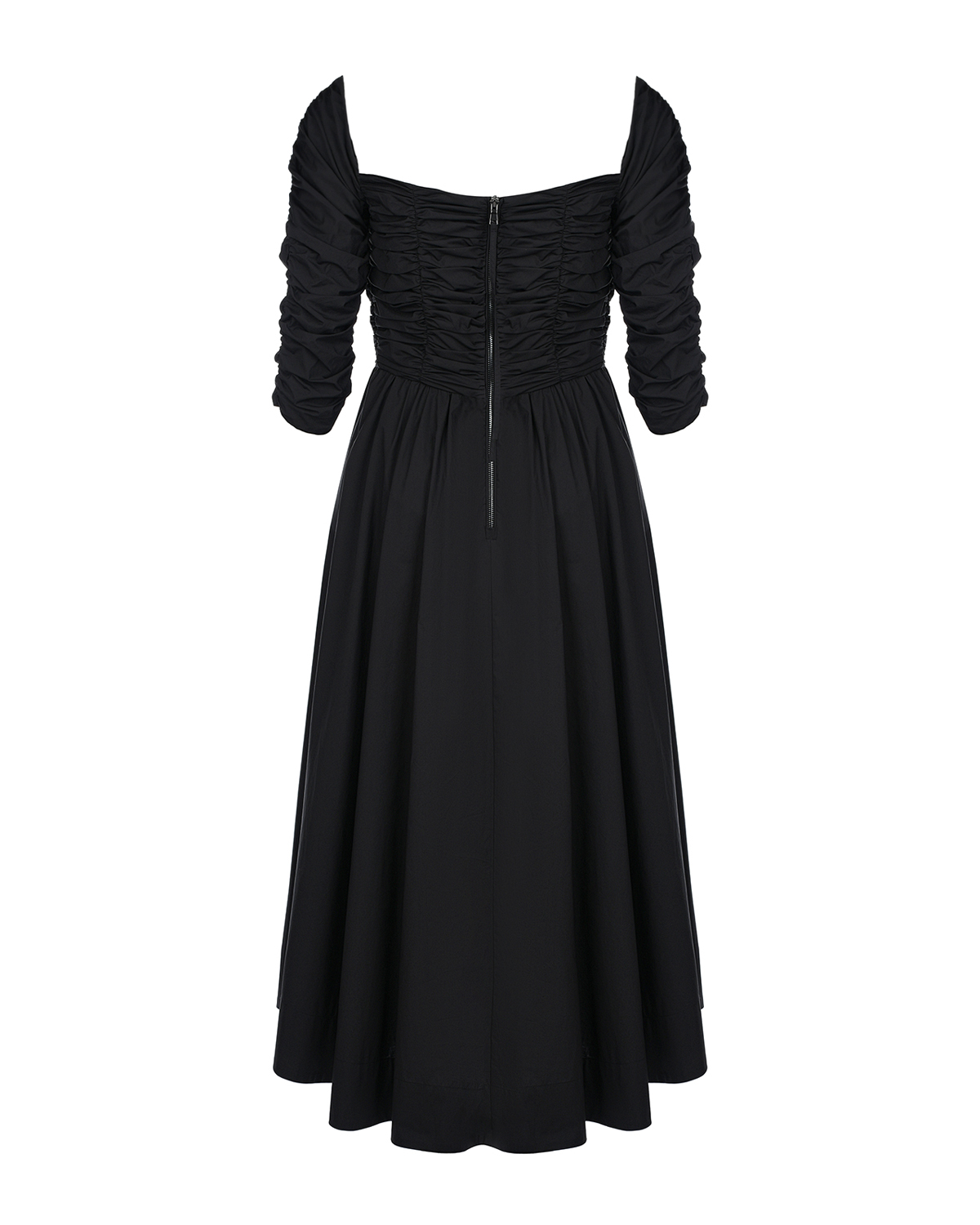 Черное платье с открытыми плечами Dorothee Schumacher, размер 44, цвет черный - фото 6