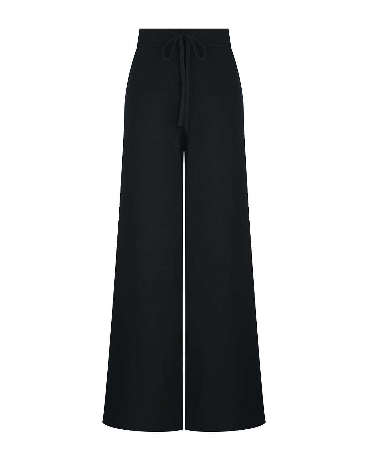 Черные трикотажные брюки-палаццо Dorothee Schumacher, размер 44, цвет черный - фото 1