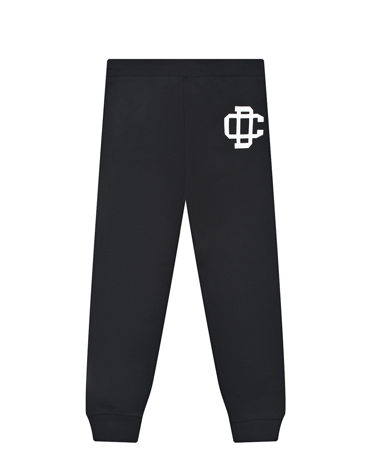 Черные спортивные брюки с белым лого Dsquared2 детские, размер 104, цвет черный - фото 2