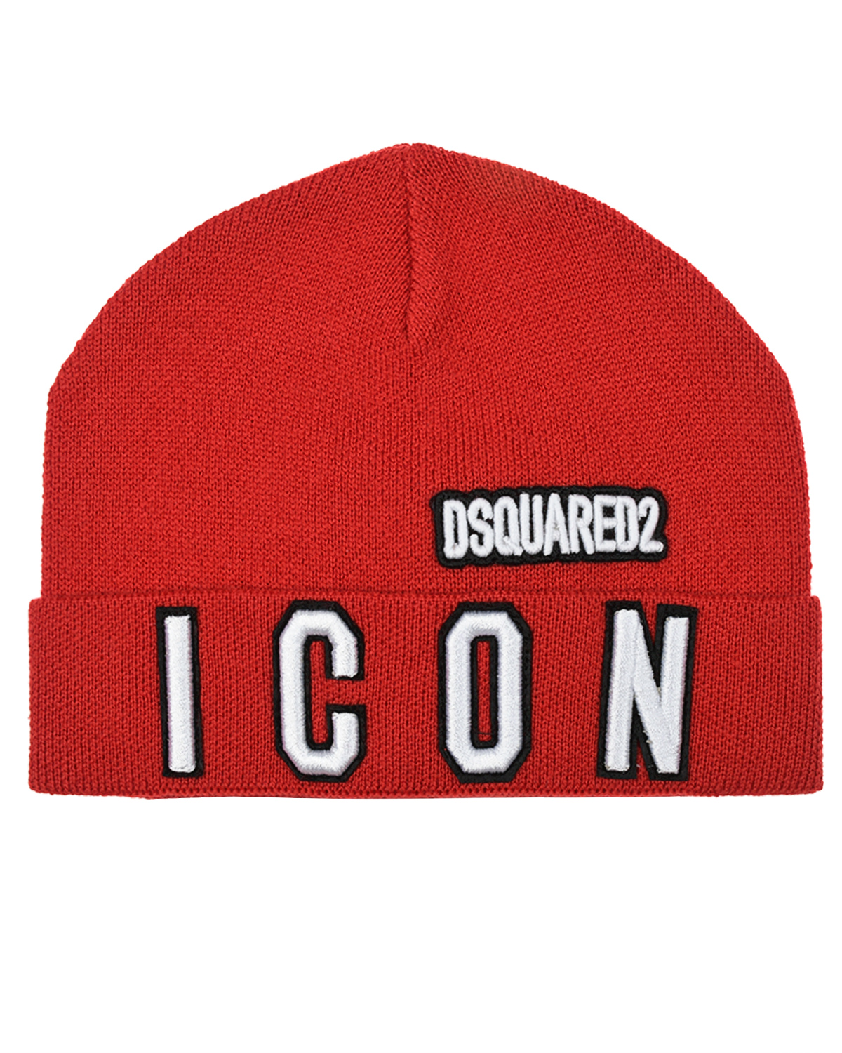 Красная шапка с вышивкой &quot;Icon&quot; Dsquared2 детская