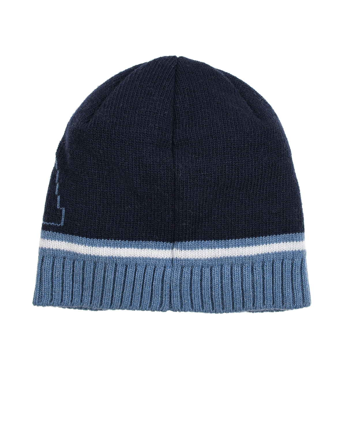 Комплект: шарф и шапка, 128х17 см Emporio Armani детский, размер L, цвет синий - фото 3