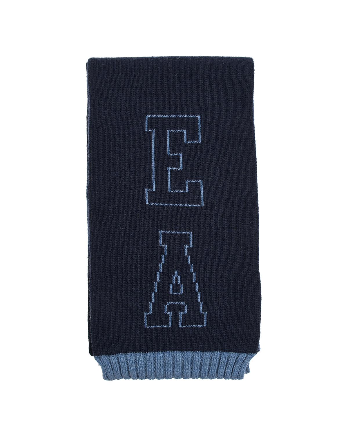 Комплект: шарф и шапка, 128х17 см Emporio Armani детский, размер L, цвет синий - фото 5