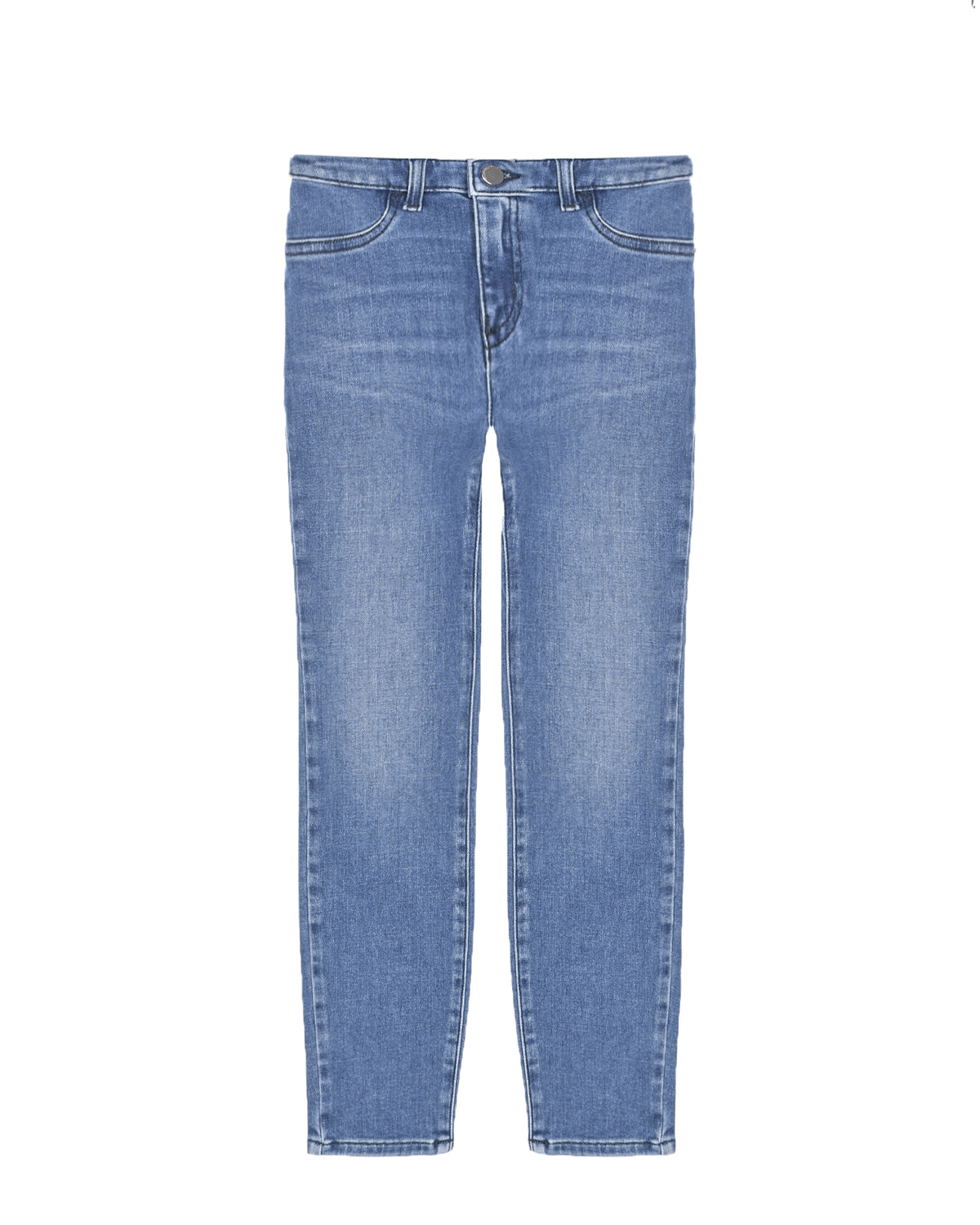 Синие джинсы regular fit Emporio Armani детские, размер 104, цвет синий - фото 1