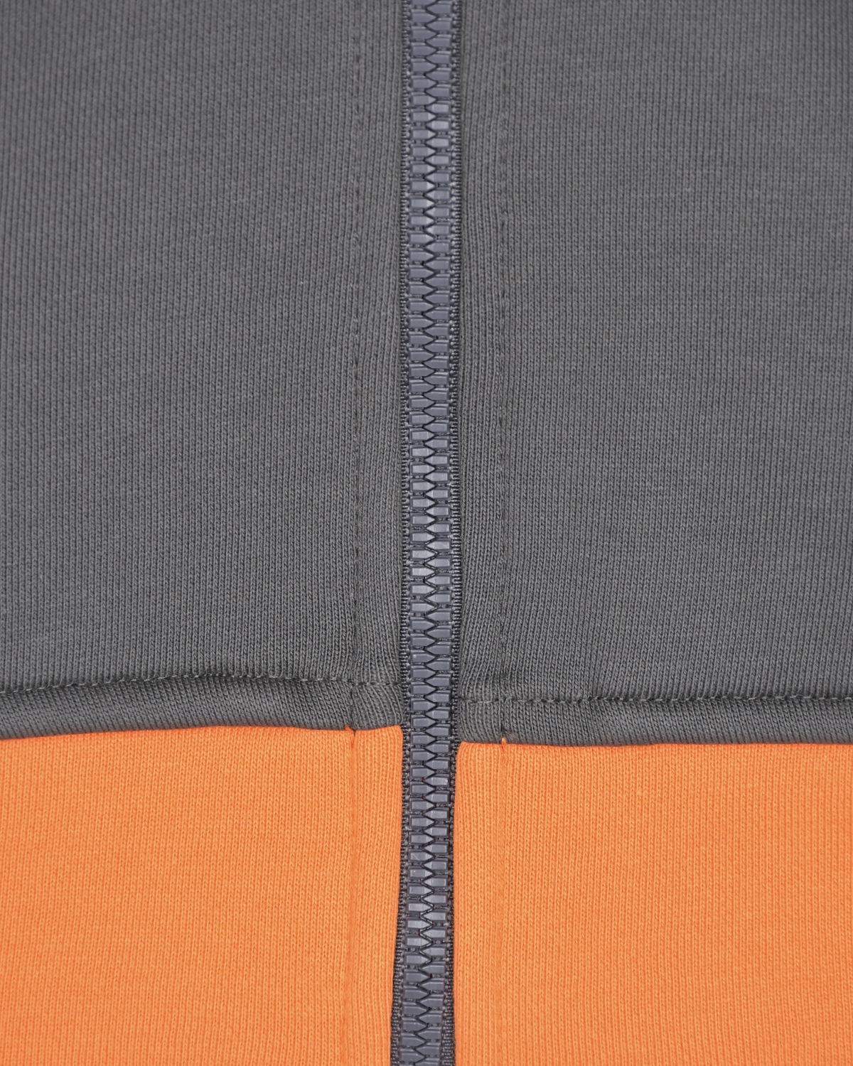Серая спортивная куртка с оранжевыми вставками Emporio Armani детская, размер 104, цвет серый - фото 3