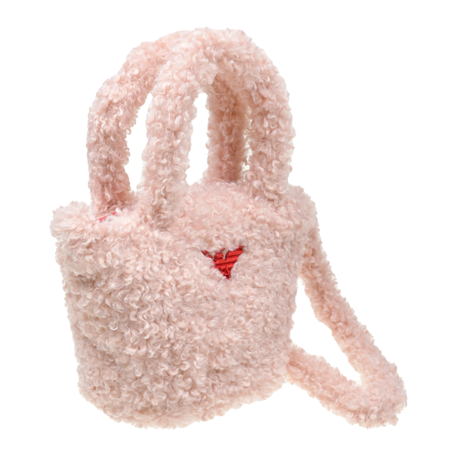 Розовая сумка с лого, 20x18x10 см Emporio Armani детская, размер unica, цвет розовый - фото 2