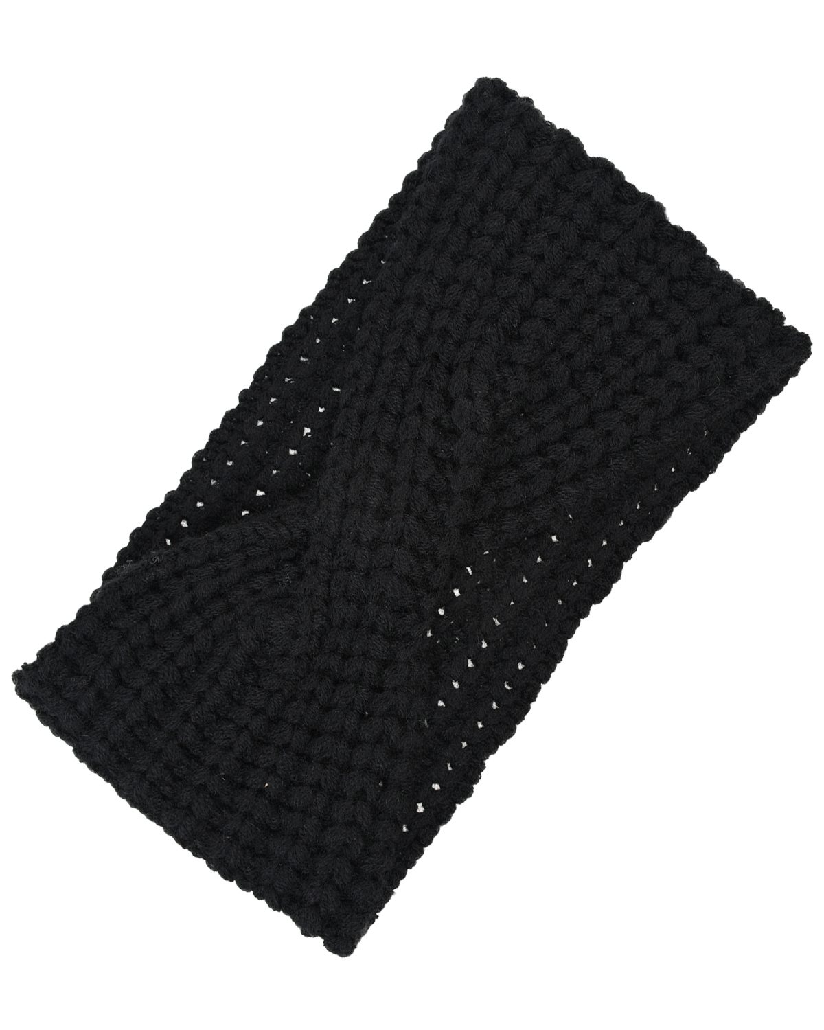 Черная повязка из кашемира FTC Cashmere, размер unica, цвет черный