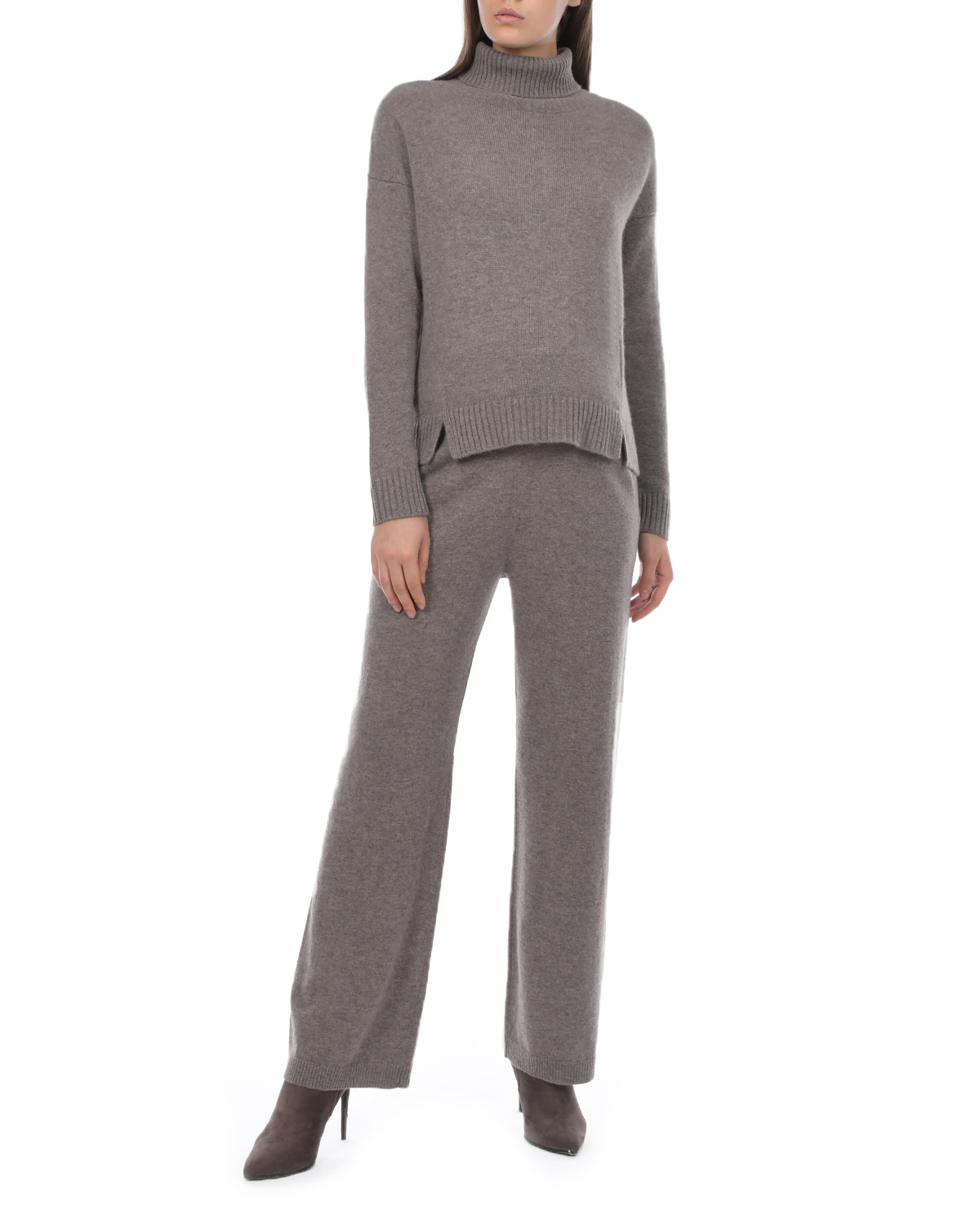 Прямые брюки кофейного цвета FTC Cashmere, размер 42 - фото 4