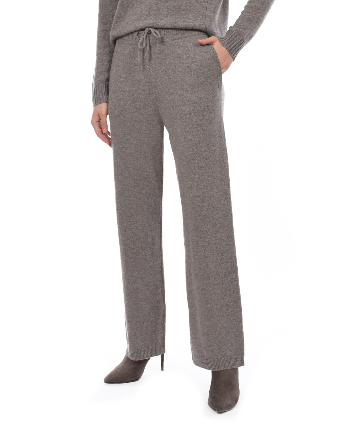 Прямые брюки кофейного цвета FTC Cashmere, размер 42 - фото 6