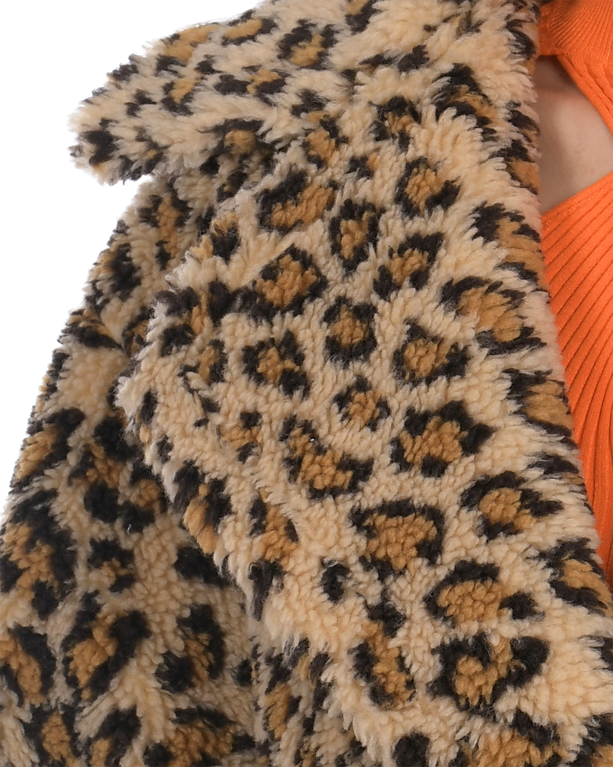 Пальто из эко-меха с леопардовым принтом Forte dei Marmi Couture, размер 36, цвет нет цвета - фото 7