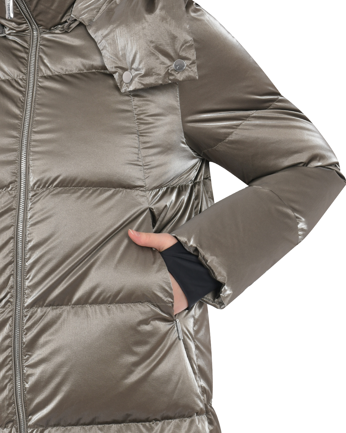 Бежевая куртка с капюшоном Freedomday, размер 40, цвет бежевый - фото 6