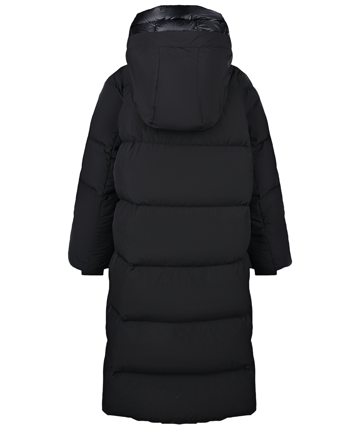 Черное стеганое пальто с капюшоном Freedomday, размер 42, цвет черный - фото 2