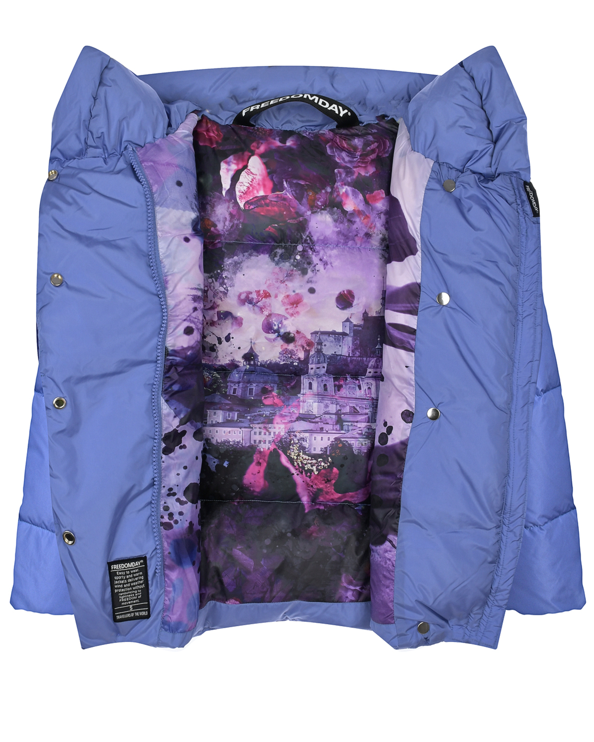 Стеганая куртка лавандового цвета Freedomday, размер 40 - фото 7
