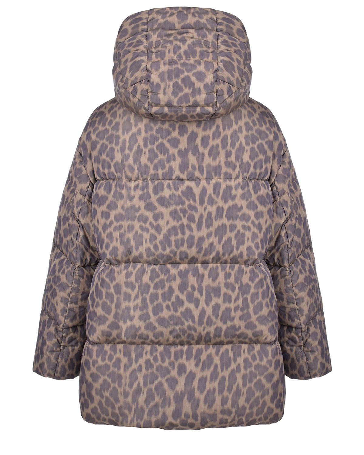 Пуховая куртка с леопардовым принтом Freedomday, размер 38, цвет бежевый - фото 4