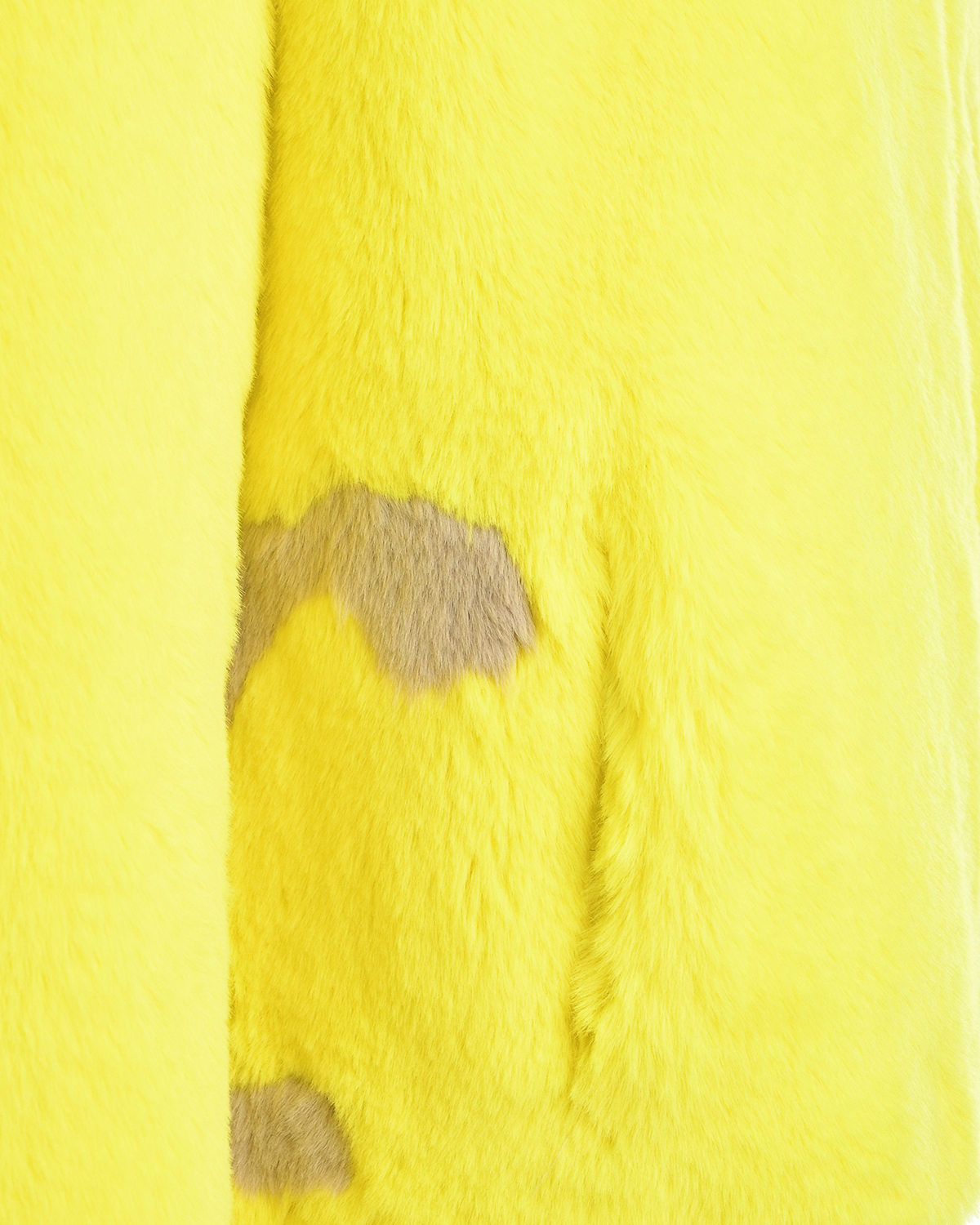 Желтая куртка из эко-меха Glox, размер 40, цвет желтый - фото 7