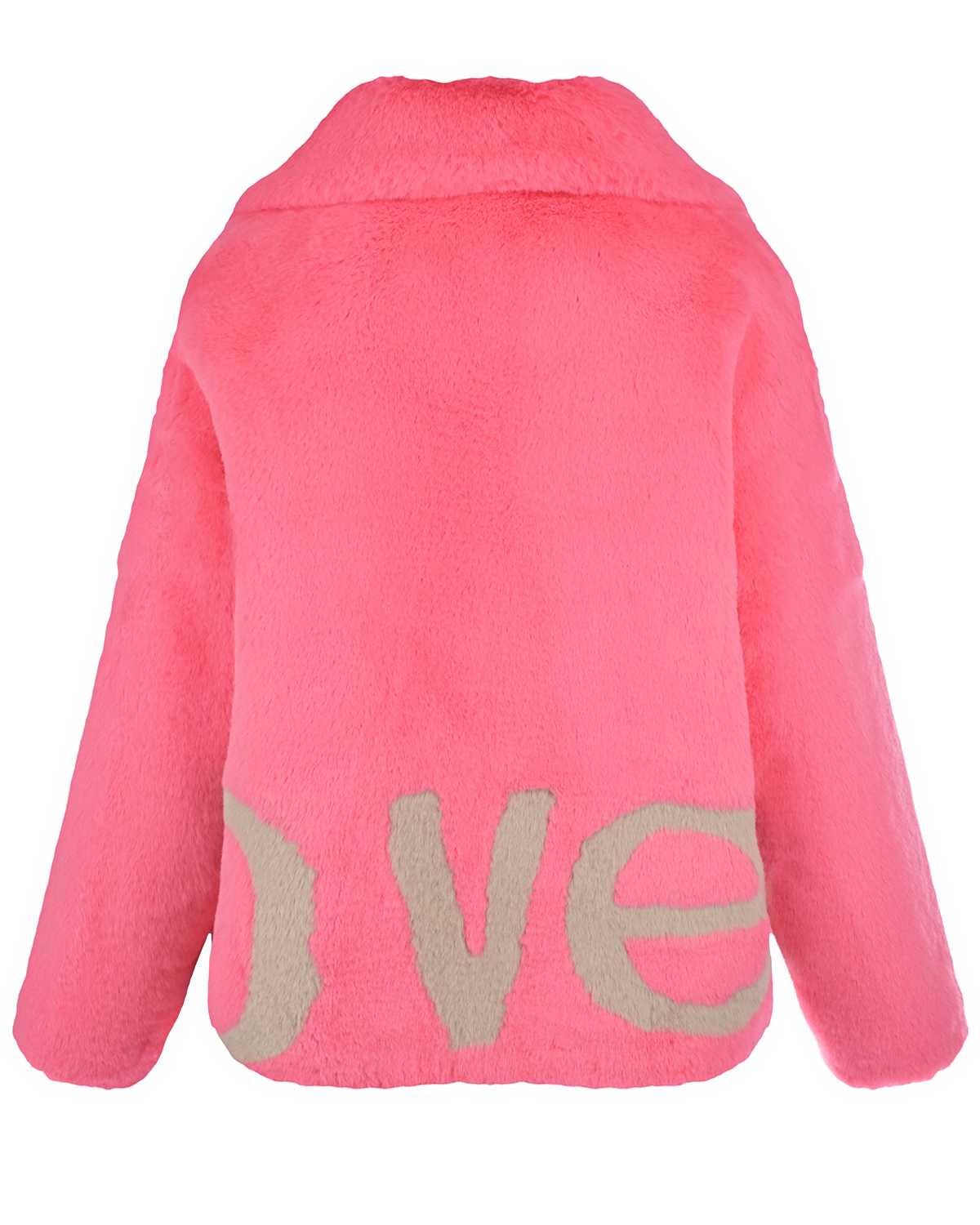 Розовая куртка из эко-меха Glox, размер 40, цвет розовый - фото 5