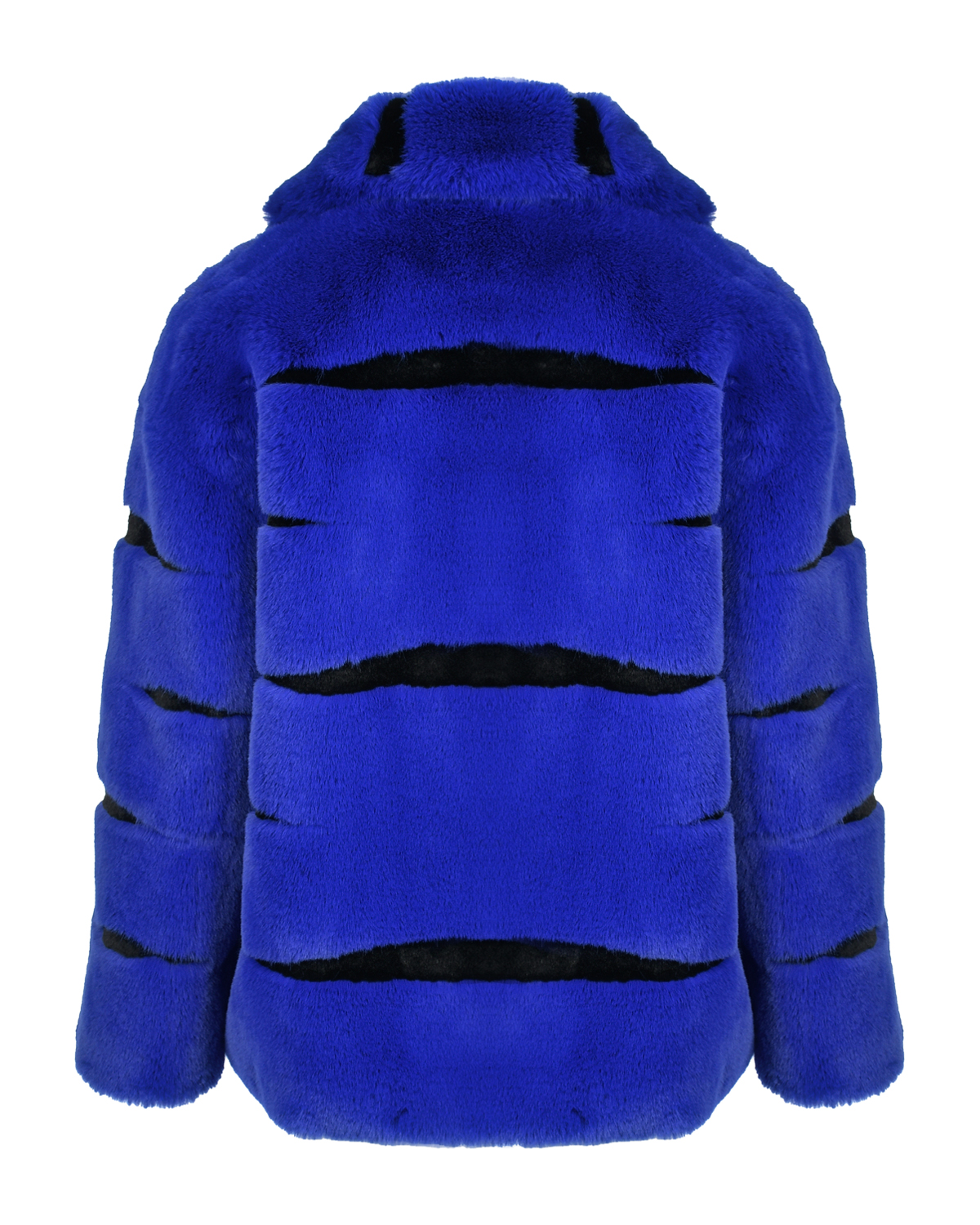 Синяя куртка из эко-меха Glox, размер 40, цвет синий - фото 2