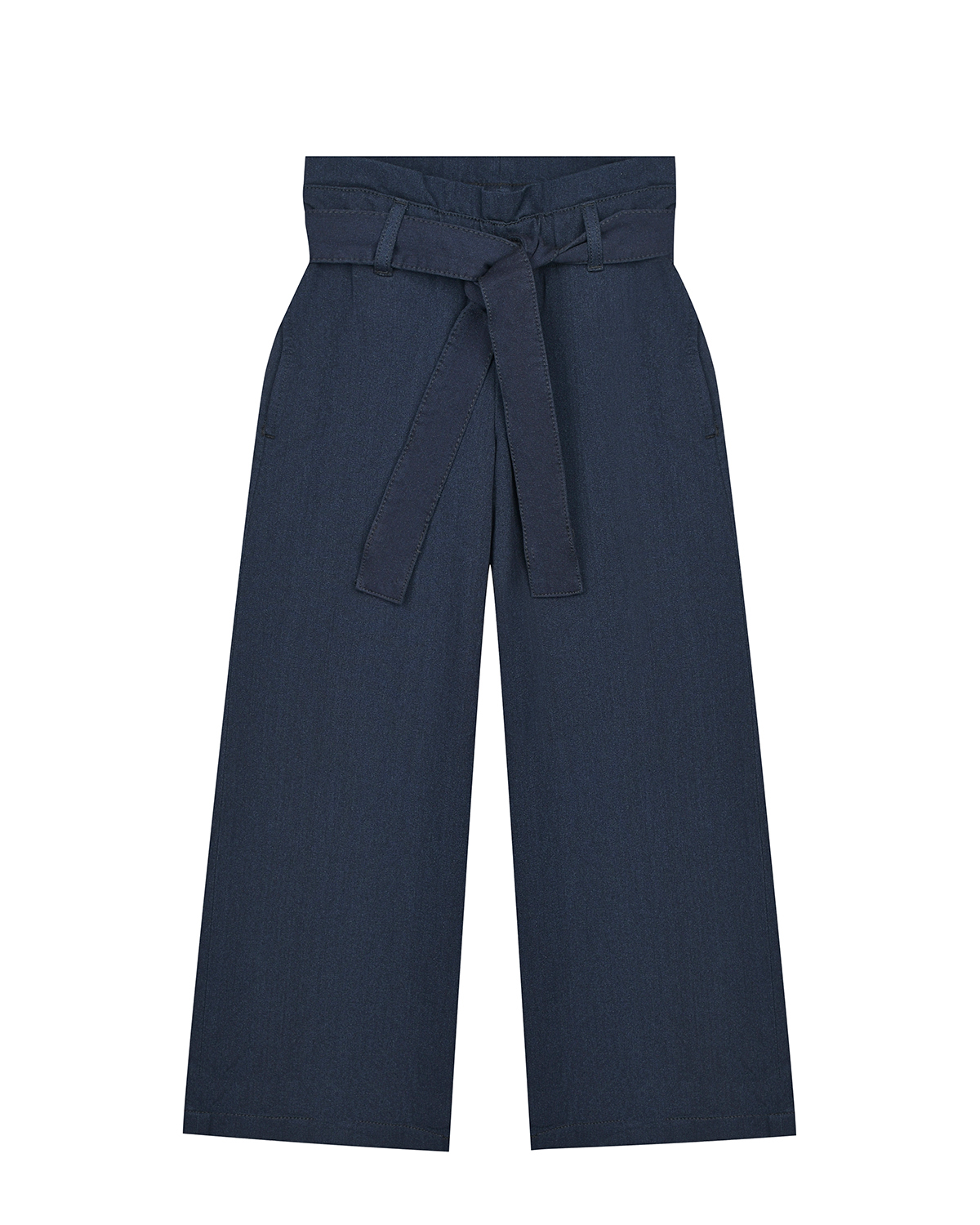 Синие брюки широкого кроя Guess детские, размер 122, цвет черный