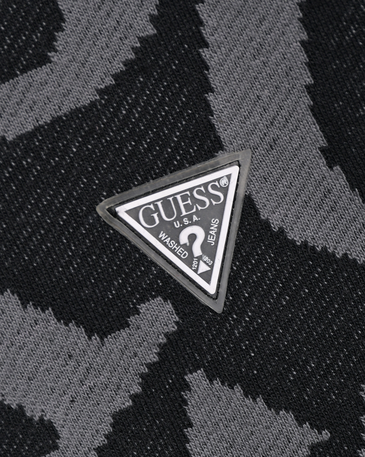Черная спортивная куртка со сплошным лого Guess детская, размер 122, цвет черный - фото 3