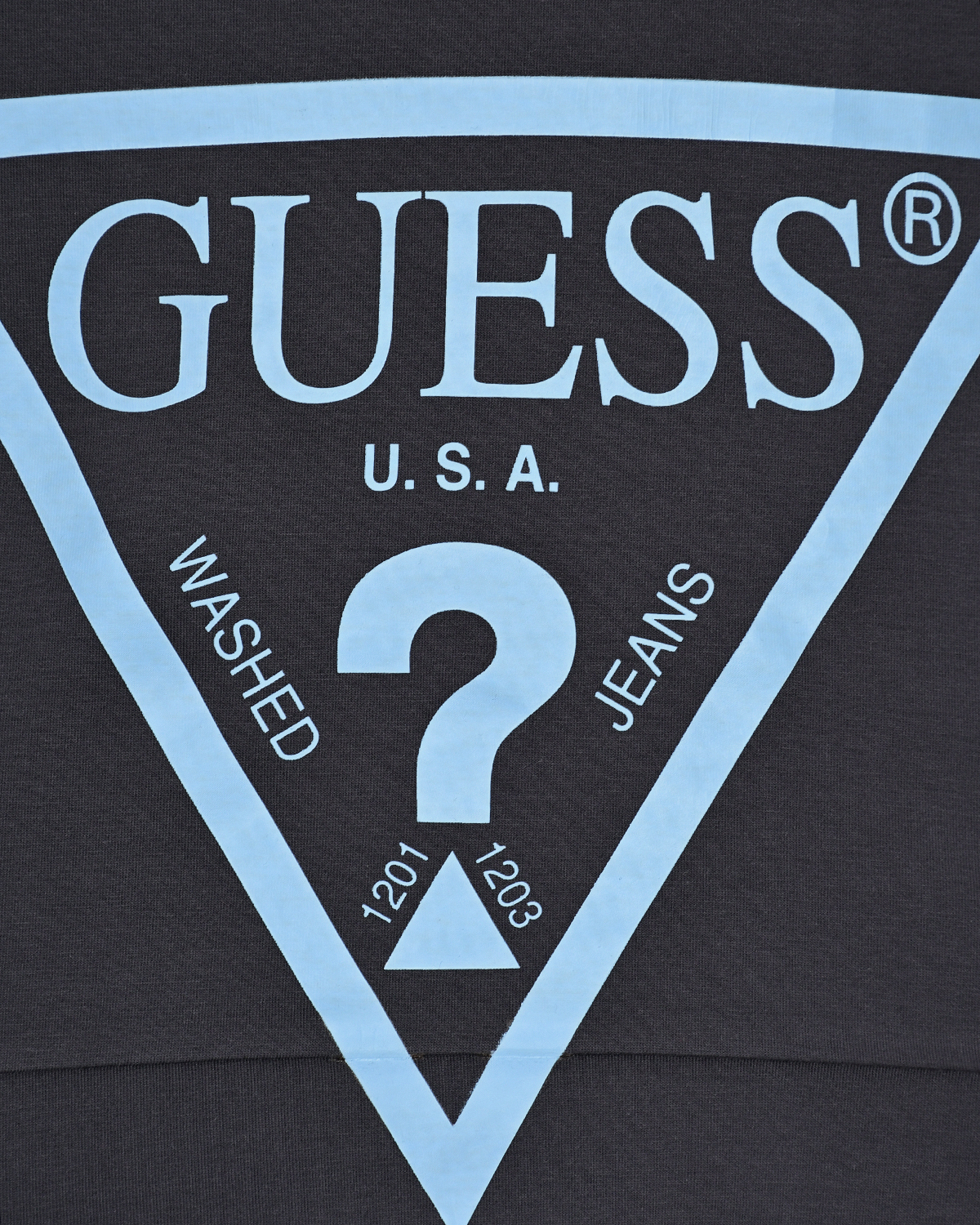 Серая толстовка-худи с капюшоном Guess детская, размер 128, цвет синий - фото 3