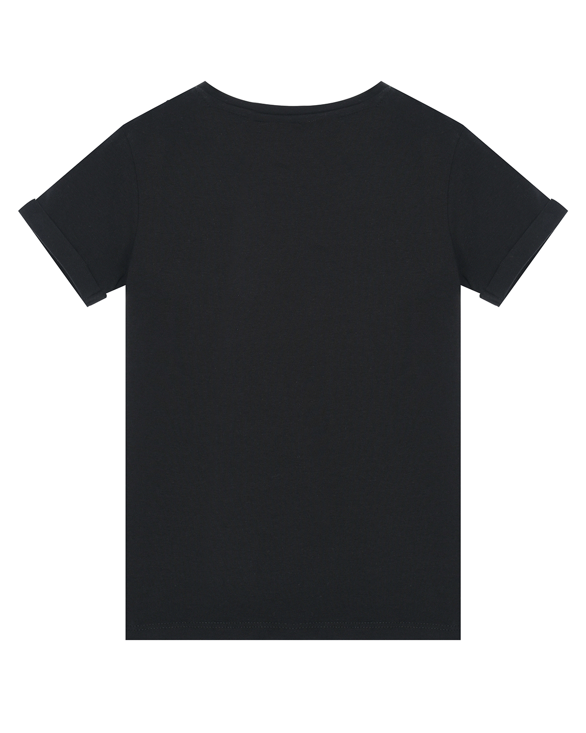 Черная футболка с вышивкой пайетками Guess детская, размер 92, цвет черный - фото 2