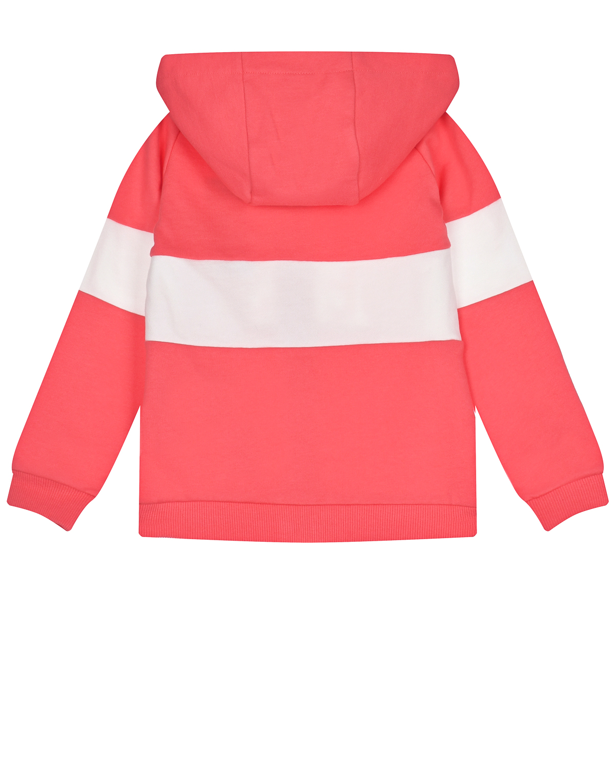 Розовая спортивная куртка с белой вставкой Guess детская, размер 104, цвет мультиколор - фото 2