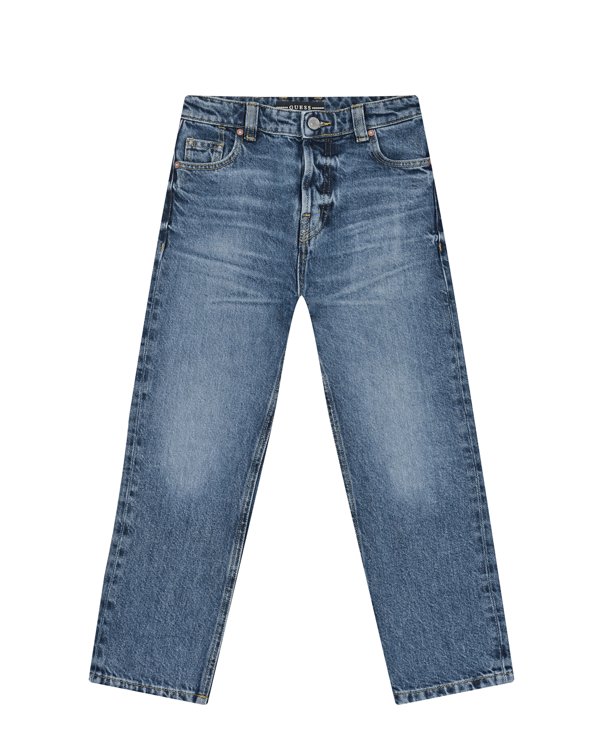 Брюки джинсовые прямые Guess детские, размер 140, цвет синий - фото 1