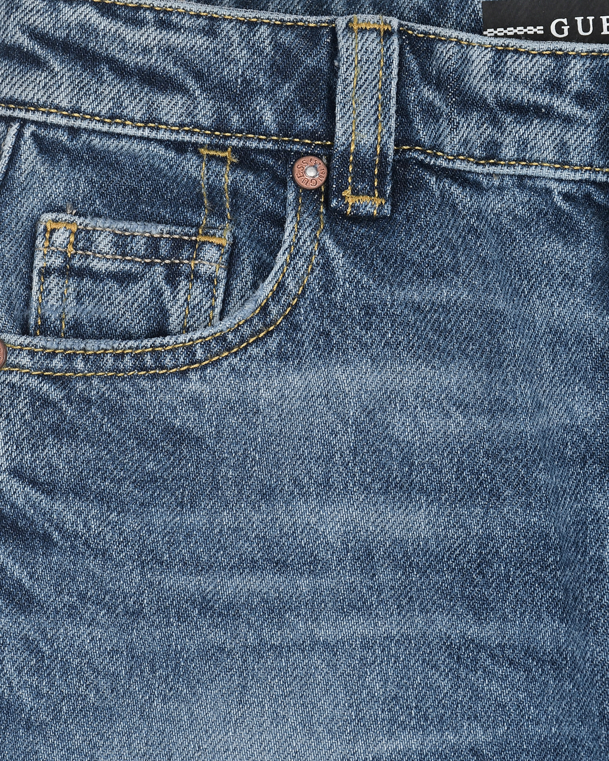 Брюки джинсовые прямые Guess детские, размер 140, цвет синий - фото 3