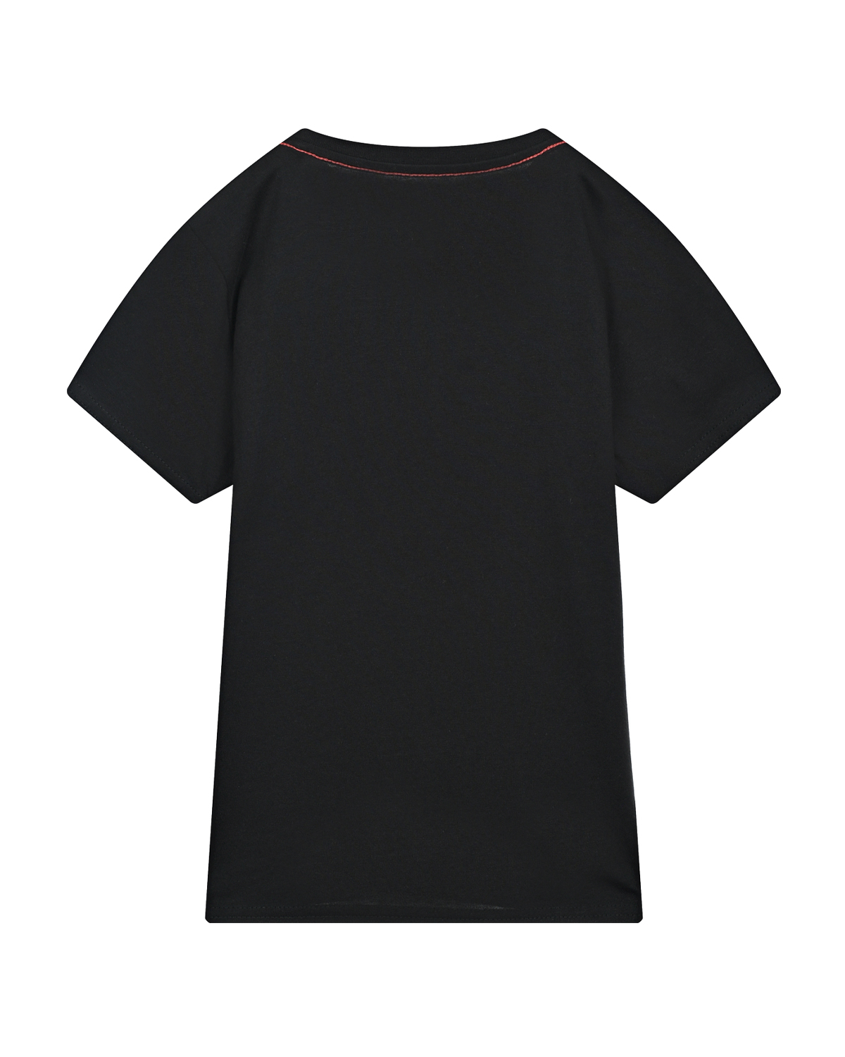 Черная футболка с красной отделкой Guess детская, размер 122, цвет черный - фото 2