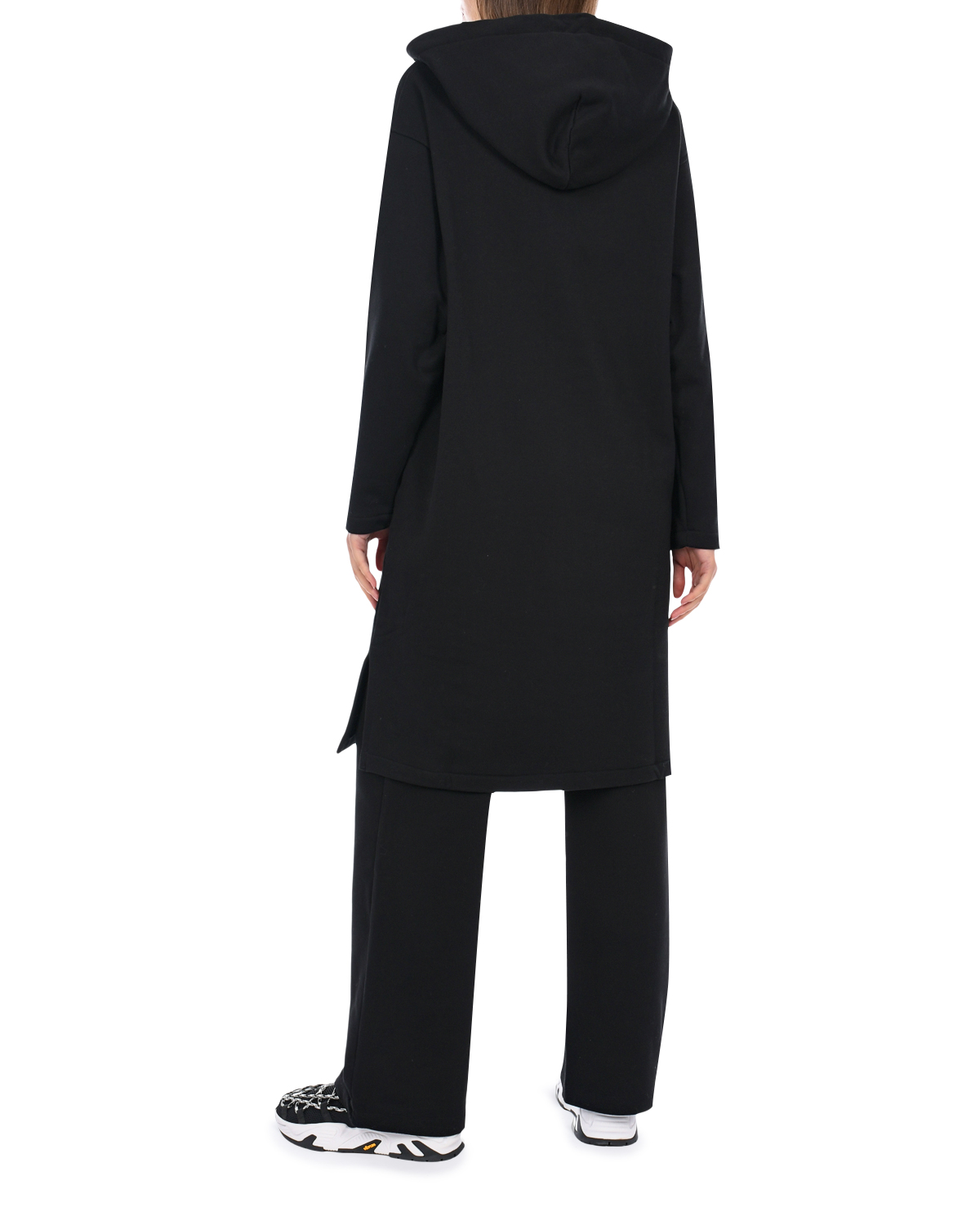 Черное платье-худи Hinnominate, размер 40, цвет черный - фото 3
